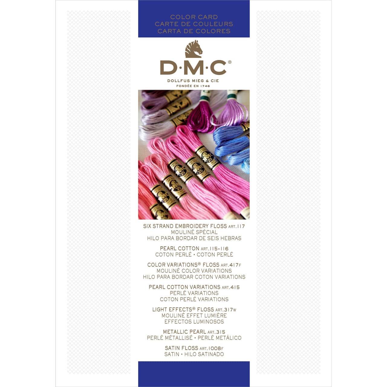 DMC® Needlework Threads Printed Color Card